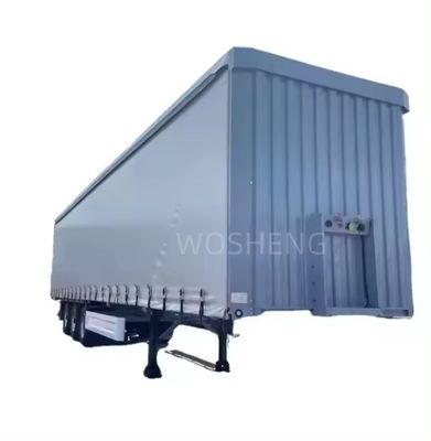 40ft 45ft PVC Side Curtain Semi Trailer 3 Axle White Curtain-Sider Sliding Truck Trailers