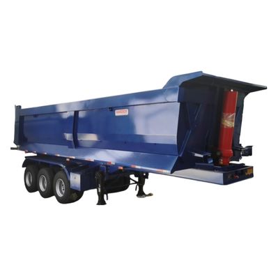 40-80T Rear Dump Semi-Trailer with Dual Line Brake System and High Payload Capacity