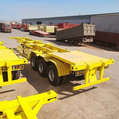 50 Ton Max Payload 3 Axle 20FT 40FT Container Chassis Skeleton Semi Truck Trailer