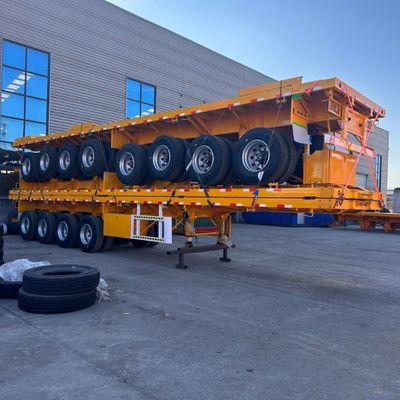Beam Q345b Semi-Trailer for Transport of 50-70tons Cargo 12500x2500x1600-3100mm