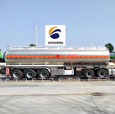 4200L Fuel Tanker Semi Trailer Made of Carbon Steel Stainless Steel or Aluminium Alloy