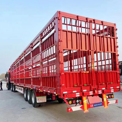 Max Payload 30000 kg Double Deck Animal Poultry Livestock Semi Trailer with 3/4 Axles