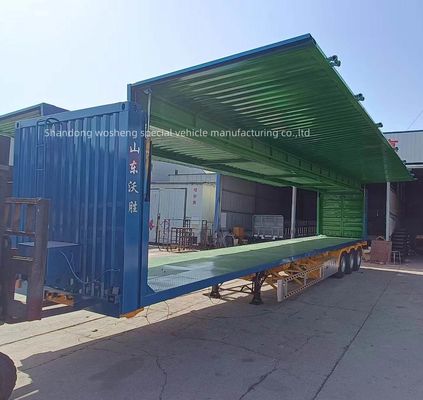 Customizable 3 Axle Wing Open Van Semi Trailer for 30/40tons Logistics Transportation