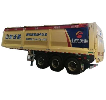 Truck Trailer with Wosheng Model Intelligent Crawler Belt and Automatic Conveyor Belt