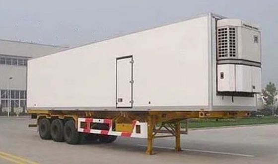 Wosheng 3 Axles Customized Enclosed Freezer Truck Trailers Refrigerated Semi Trailer