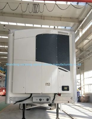 Wosheng 3 Axles Customized Enclosed Freezer Truck Trailers Refrigerated Semi Trailer