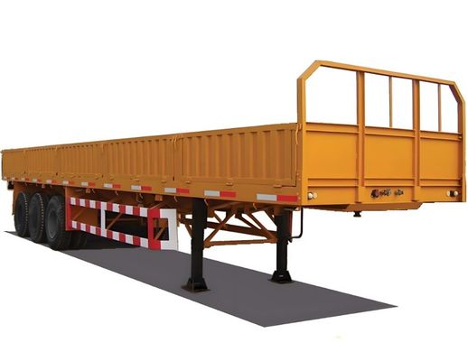 3 Axle Q345B Steel Metal Board Fence Semi Trailer Side Wall Semi Trailer from Wosheng