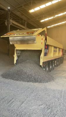 Rear Dump Semi Trailer with Automatic Crawler Belt Discharge and Max Payload 30-60ton
