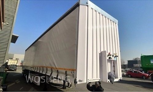 Wosheng 3 Axles 40ft 45ft Curtain Side Semi Trailer for Versatile and Cargo Transport