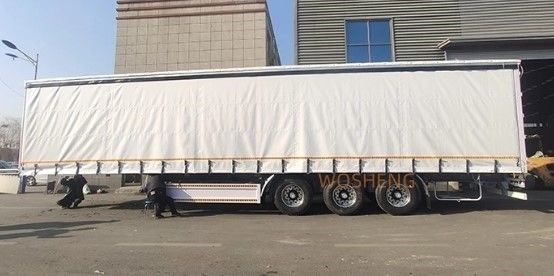 Wosheng 3 Axles 40ft 45ft Curtain Side Semi Trailer for Versatile and Cargo Transport