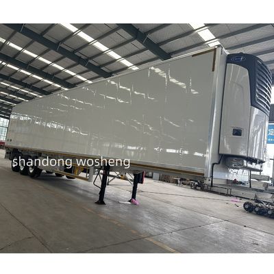 Q345B / T700 Steel Main Beam 3 Axles Refrigerated Van Semi-Trailer for Transporting Cargo