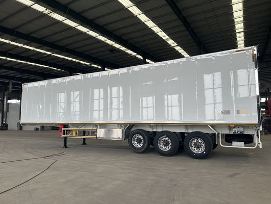 Q345B / T700 Steel Main Beam 3 Axles Refrigerated Van Semi-Trailer for Transporting Cargo