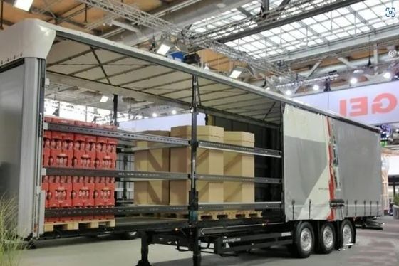 Wosheng 3 Axles 40ft 45ft PVC Waterproof Curtain Side Semi Trailer for Express and Logistics