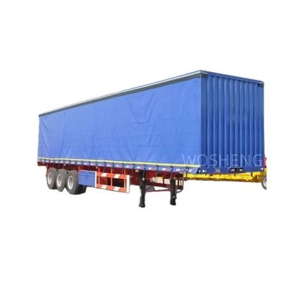 Customized Wosheng 3 Axles 40ft 45ft Side Curtain Semi Trailer with PVC Waterproof Tarpaulin