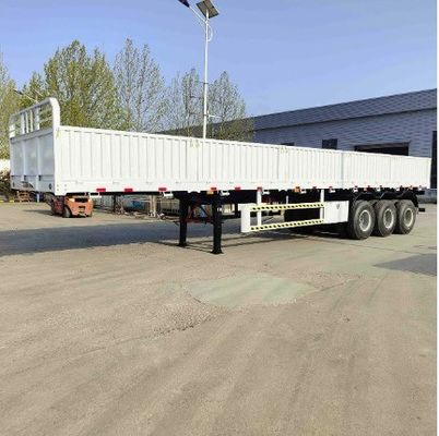 Semi-Trailer 3 Axles Truck Fence Metal Board Wall Side Professional 12400x2610x1550mm