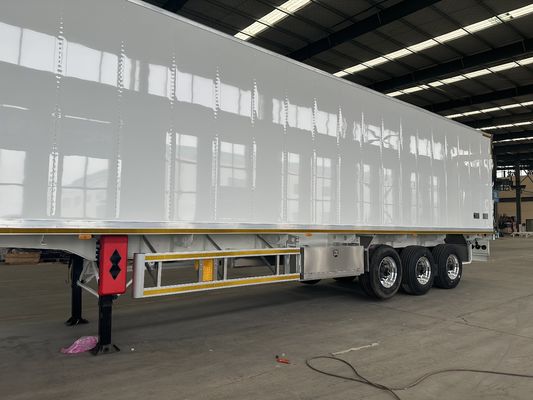 Q345B / T700 Steel Main Beam 3 Axles Refrigerated Van Semi-Trailer for Transporting Cargo