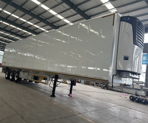 3 Axles Van Refrigerated Semi-Trailer Steel Box for Cargo Transport Refrigeration