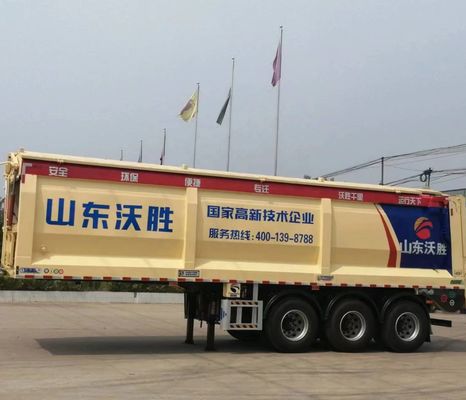30/60ton Dump Semi Trailer Customization and 3 Axle Crawler for Heavy Duty Transport