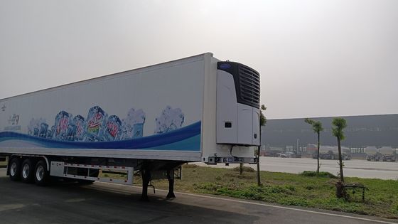 3 Axles Van Refrigerated Semi-Trailer Steel Box for Cargo Transport Refrigeration