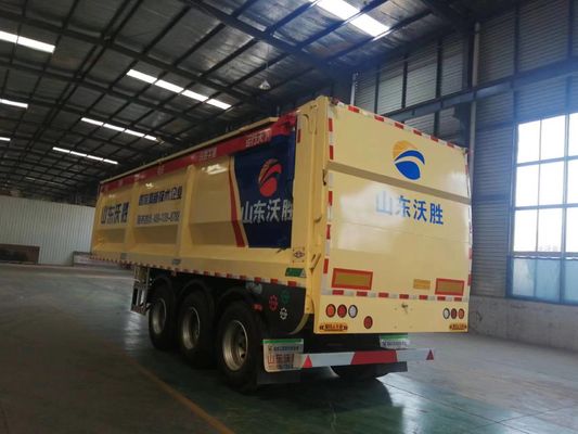 25 Cubic 3 Axles Conveyor Belt Tipper Trailer Tractor for Coal Slurry