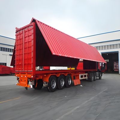 Customizable Color 40 Tons Wingspan Van Semi Trailer with 12 Wheels and 40 Feet Length