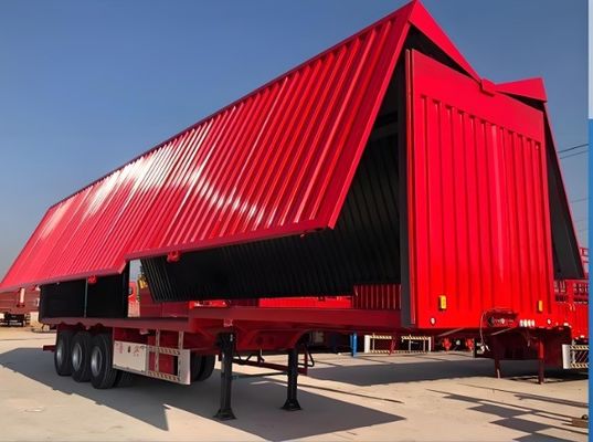 Customizable Color 40 Tons Wingspan Van Semi Trailer with 12 Wheels and 40 Feet Length