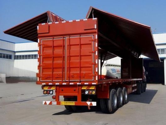 Customizable Color 40 Tons Wingspan Van Semi Trailer with 12 Wheels and 40 Feet Length