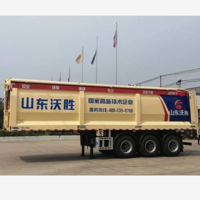 60000kgs Max Payload Crawler/Live Floor Dump Truck with Two-Way Transport and Features