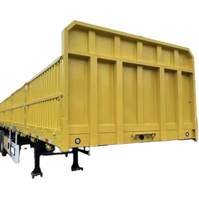 12.4m Flat Bed Fence Trailer for Truck Max Payload 50000 kg 3-4 Axles Top Ranking