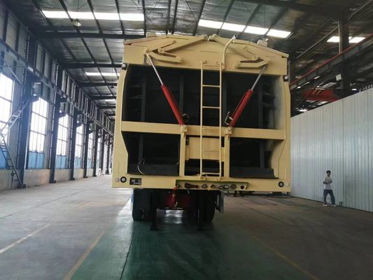 60000kgs Max Payload Crawler/Live Floor Dump Truck with Two-Way Transport and Features
