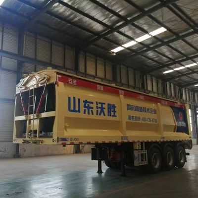 60000kgs Max Payload Crawler/Live Floor Dump Truck with Two-Way Transport and Features