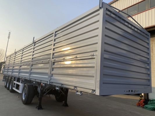 12.4m Flat Bed Fence Trailer for Truck Max Payload 50000 kg 3-4 Axles Top Ranking