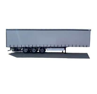 OTTC 3 Axles 40ft 45ft White Curtain Side Sliding Truck Semi Trailer for Russian Market