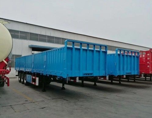 40-100 Ton 3 Axles Dropside Sidewall Semi Trailer for Heavy Duty Cargo Transportation