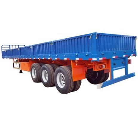 3 X 40L Air Tanks 3 Axle Dropside Sidewall Semi Truck Trailer for Cargo Transport