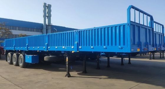3 X 40L Air Tanks 3 Axle Dropside Sidewall Semi Truck Trailer for Cargo Transport