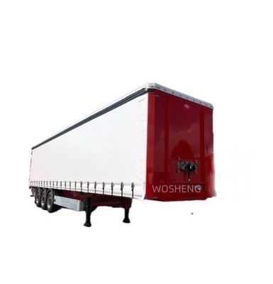 Semi-Trailer Wosheng 2024 3 Axle Express and Logistics Curtain Side Semi Trailer Truck