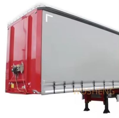 Semi-Trailer Wosheng 2024 3 Axle Express and Logistics Curtain Side Semi Trailer Truck