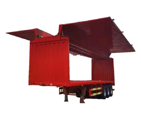 3 Axles 40ft Semi Trailer Cargo Trailer Wing Van with 9.00-22.5 Rim and 12R22.5 Tires