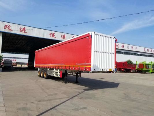 Semi-Trailer Wosheng 2024 3 Axle Express and Logistics Curtain Side Semi Trailer Truck