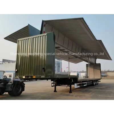 Suspension System Mechanical/Air Suspension Open Wing Van Trailer for Semi Truck Trailers
