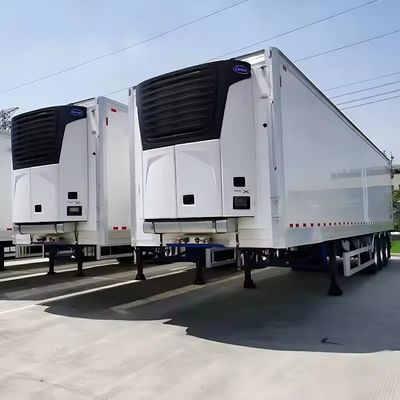 Q345B T700 Material Heavy Load 45FT Refrigerated Van Semi Trailer with Reefer Power Unit