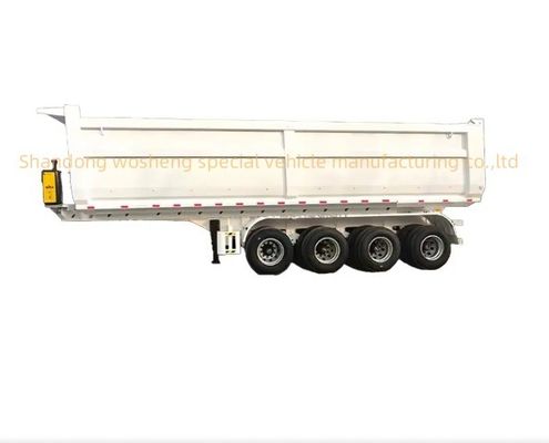 11000x2500x3700mm Customizable Wosheng Semi Trailer Tipper Semi Truck Tipping Trailers