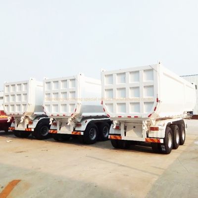 11000x2500x3700mm Customizable Wosheng Semi Trailer Tipper Semi Truck Tipping Trailers