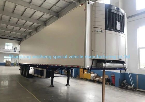 Q345B T700 Material Heavy Load 45FT Refrigerated Van Semi Trailer with Reefer Power Unit