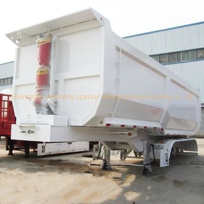 11000x2500x3700mm Customizable Wosheng Semi Trailer Tipper Semi Truck Tipping Trailers