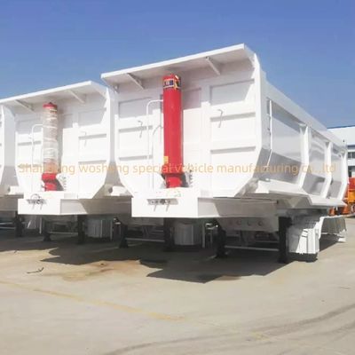 20-100ton Hydraulic Rear Dump Semi Trailer Tipper for Sand Stone Grain Transporting