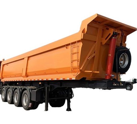 Rear Dump 3/4/5 Axles Customized Tipper Cargo Truck Trailer for Heavy Duty Transport