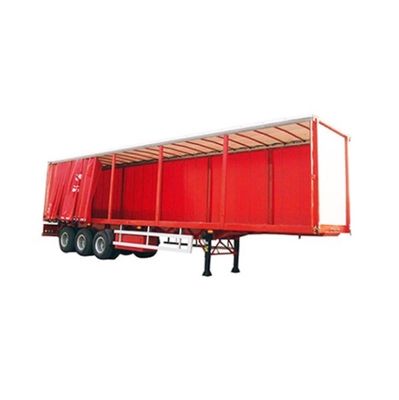 WS 3 Axles Van Truck Trailer Cargo Transport PVC Tarpaulin Sliding Side Curtain Semi Trailer