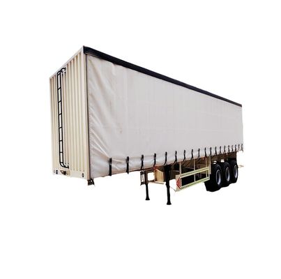 40tons Max Payload Tri-axle Enclosed Cargo Box Semi Trailer with Customizable Side Curtain